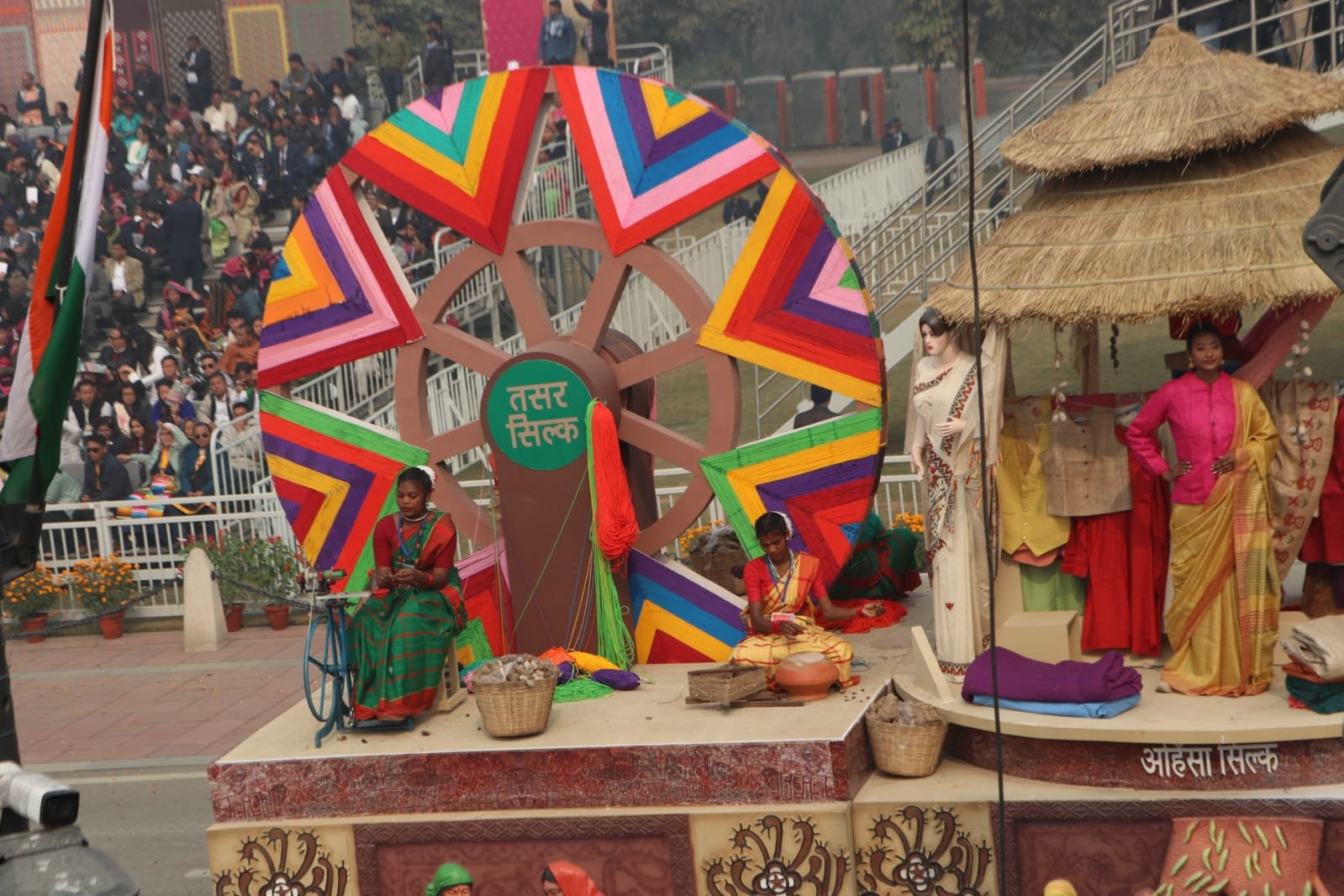 Tasar silk on Republic Day parade
