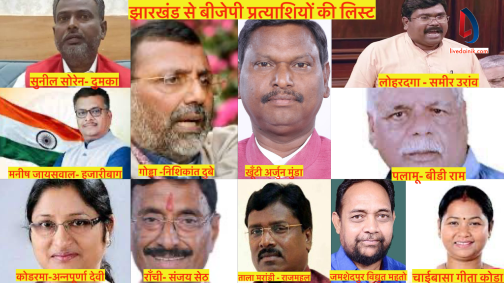 Jharkhand bjp Candidate List