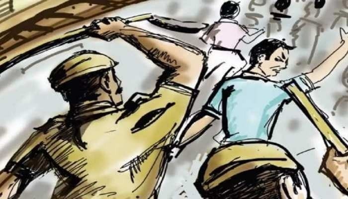 टाइगर मोबाइल जवान की गुंडागर्दीः पार्किंग विवाद को लेकर की तीन युवकों की पिटाई, कपड़े भी फाड़े 1 police pitai