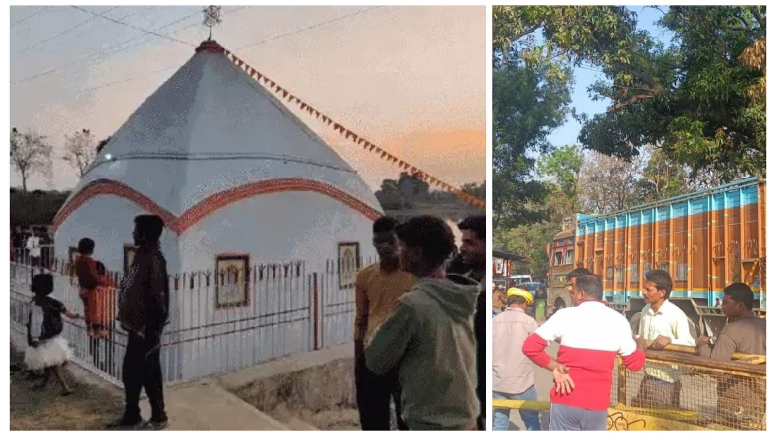 असामाजिक तत्वों ने रांची के तीन मंदिरों में मूर्तियों को किया खंडित, नाराज लोगों ने सड़क को किया जाम 1 ranchi mandir