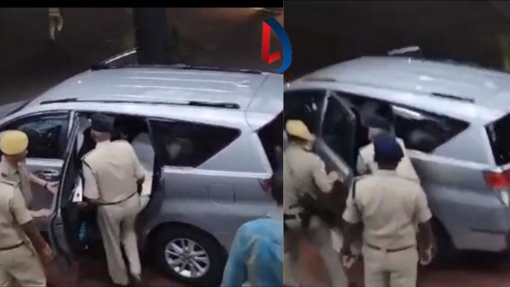 DHANBAD दौरे पर आए ADG संजय आनंद लाठकर हादसे के शिकार होने से बाल-बाल बचे