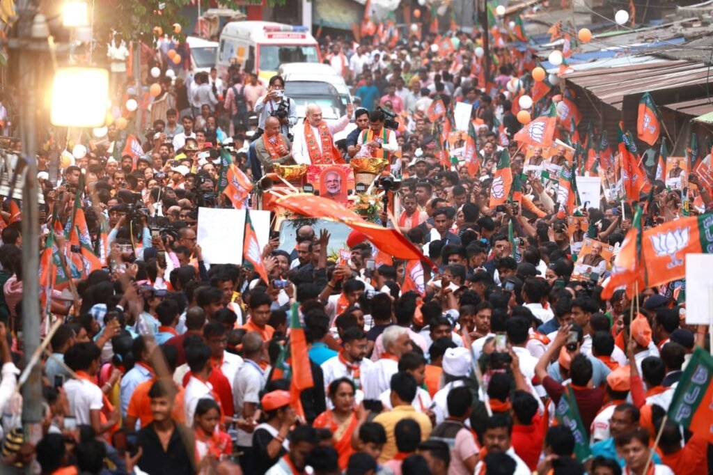 Amit Shah Road show in ranchi