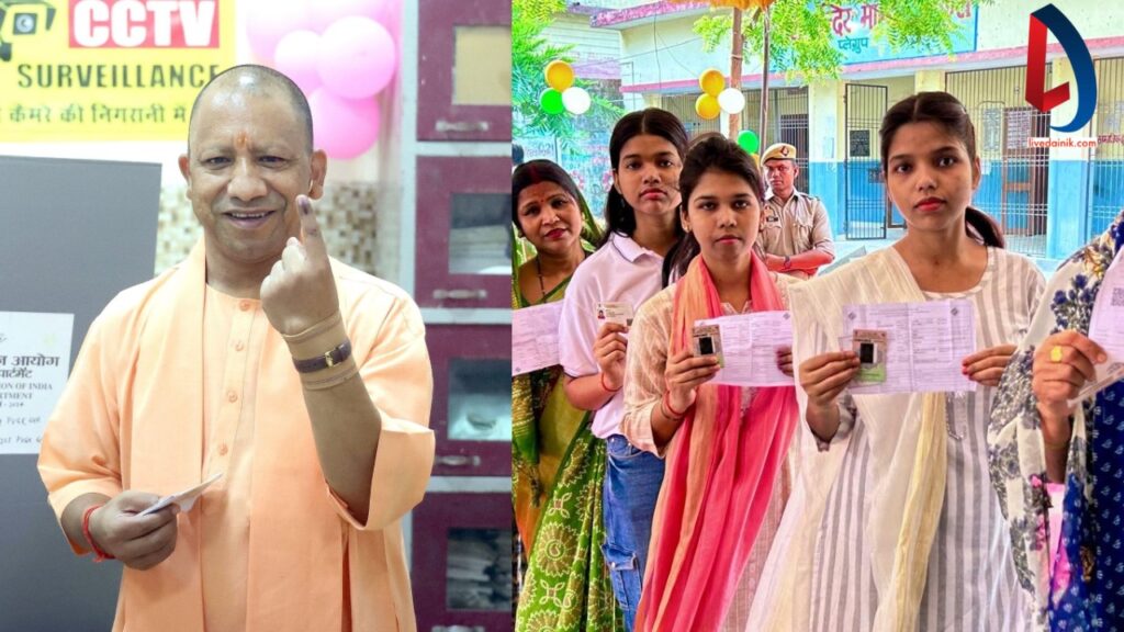 Yogi Adityanath voting