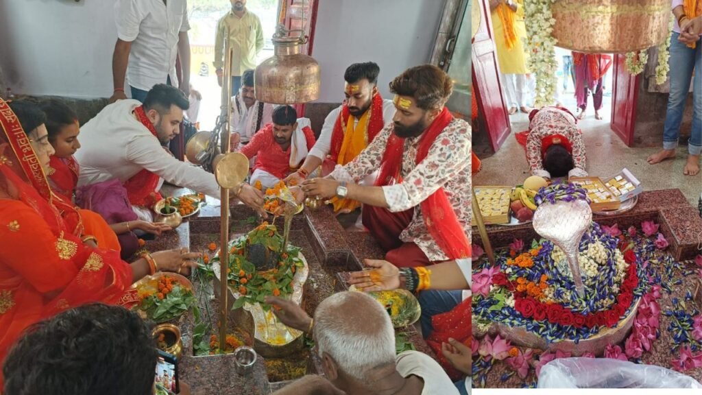 Chirag Paswan ने मतगणना से पहले अपने सभी उम्मीदवारों के साथ किया रूद्राभिषेक