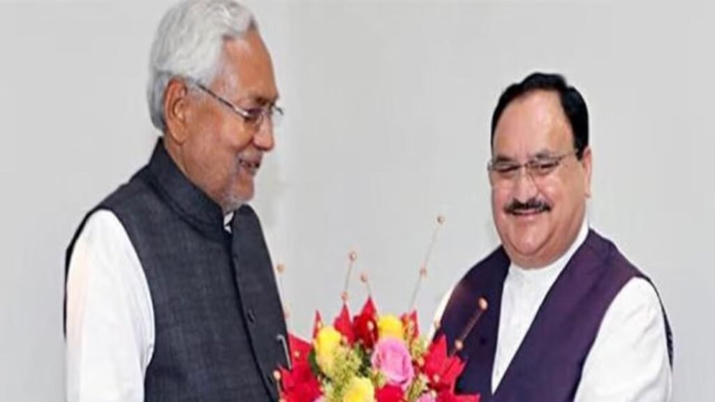 JP Nadda के घर मंत्रालय के बंटवारे को लेकर बैठक, नीतीश कुमार के साथ चल रहा है मंथन