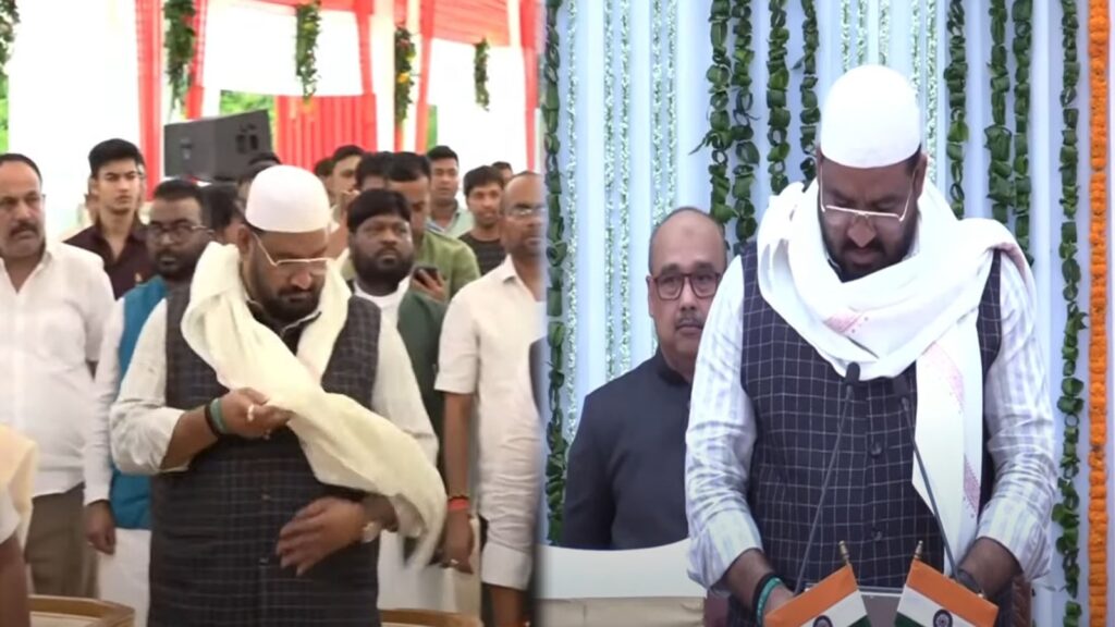 मंत्री हफीजुल हसन अंसारी की बढ़ी मुश्किलें, राष्ट्रगान के अपमान की शिकायत हुई दर्ज