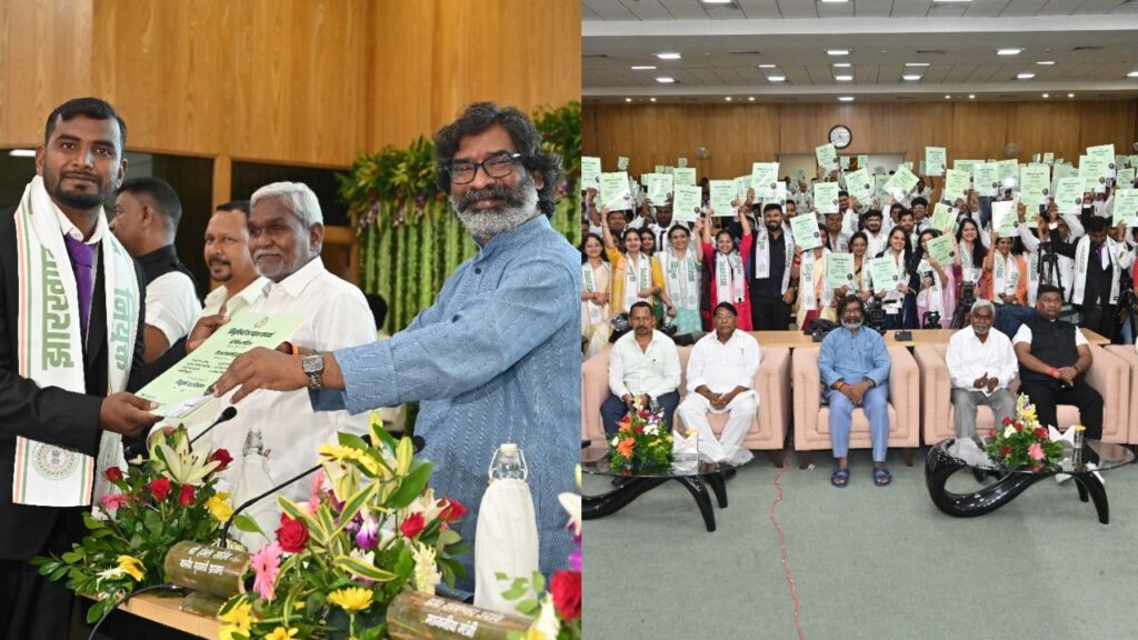 मुख्यमंत्री हेमंत सोरेन ने विभिन्न विभागों के अभ्यर्थियों को बांटा नियुक्ति पत्र, PMAY योजना के अंतर्गत लाभुकों को दिया अपना आशियाना