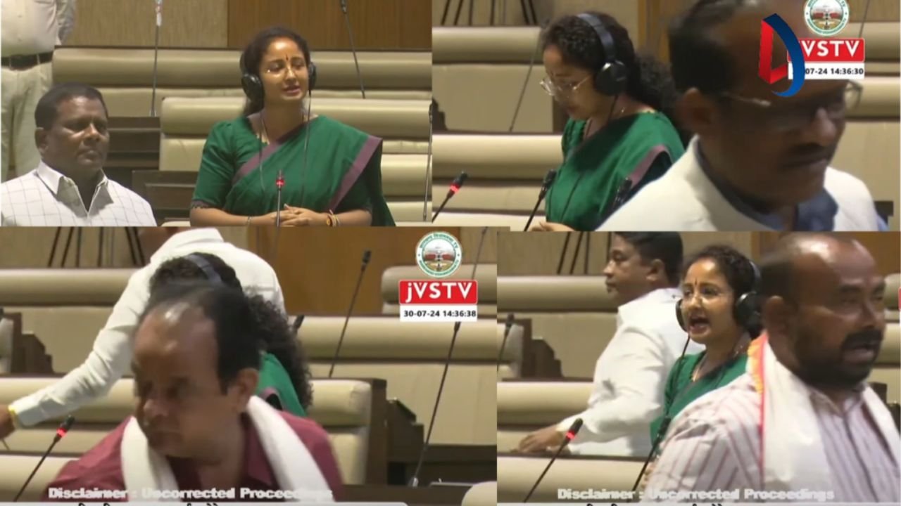 Kalpan Sorenपहला भाषण दे रही थी , सदन में कांग्रेस विधायक सुनने को नहीं थे तैयार! स्पीच के दौरान टहलते रहे