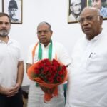 झारखंड कांग्रेस के नवनियुक्ति अध्यक्ष केशव महतो कमलेश ने मल्लिकार्जुन खरगे और राहुल गांधी से की मुलाकात