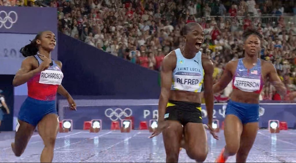 Paris Olympic में Julien Alfred ने रच दिया इतिहास, 1.22 लाख आबादी वाले देश सेंट लुसिया को दिला दिया गोल्ड मेडल, 10.72 सेकेंड में दौड़ गईं 100 Meter 1 Julien Alfred Saint Lucia