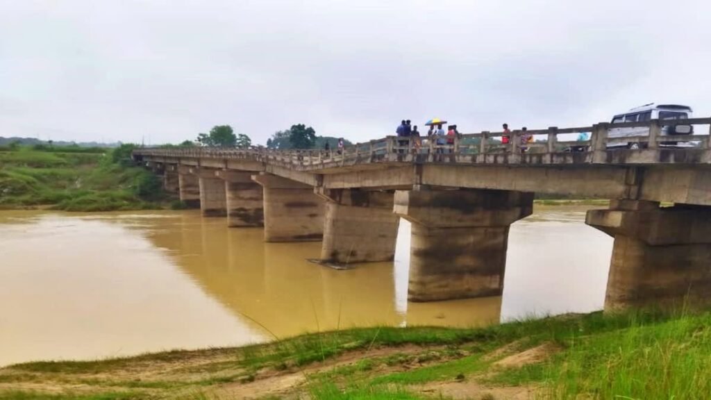 लोहरदगा में 8 साल पहले बने पुल का पिलर धंसा, खतरों के बीच हो रहा है सफर, मंत्री इरफान अंसारी ने पुलों की गुणवक्ता पर उठाये सवाल