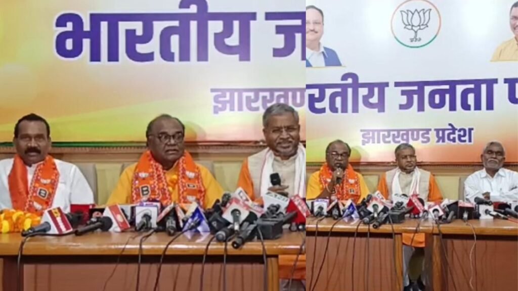 मधु कोड़ा और लोबिन हेम्ब्रन BJP में हुए शामिल, हेमंता बिस्व सरमा की मौजूदगी में ली सदस्यता