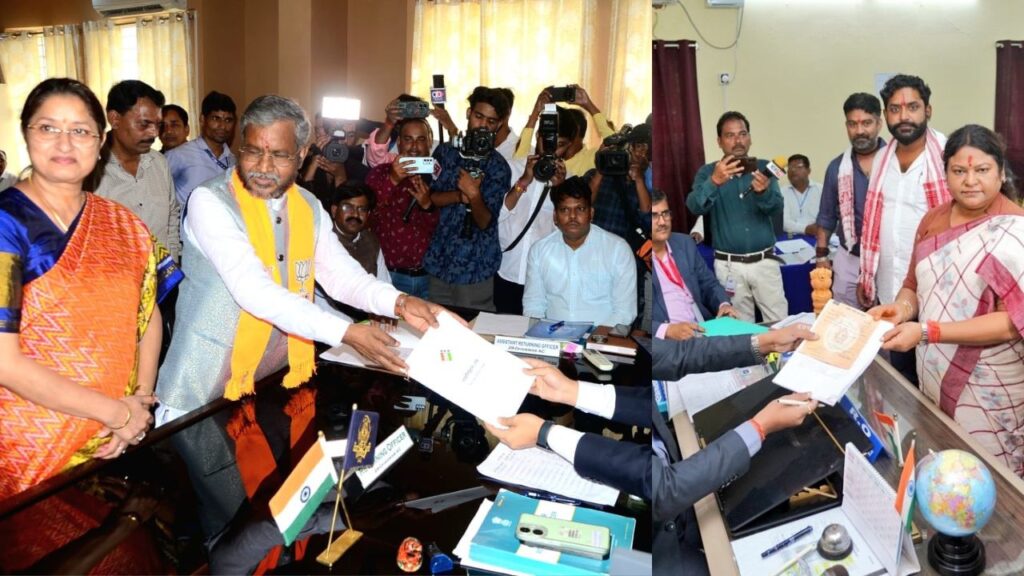 babulal marandi and sita soren nomination
