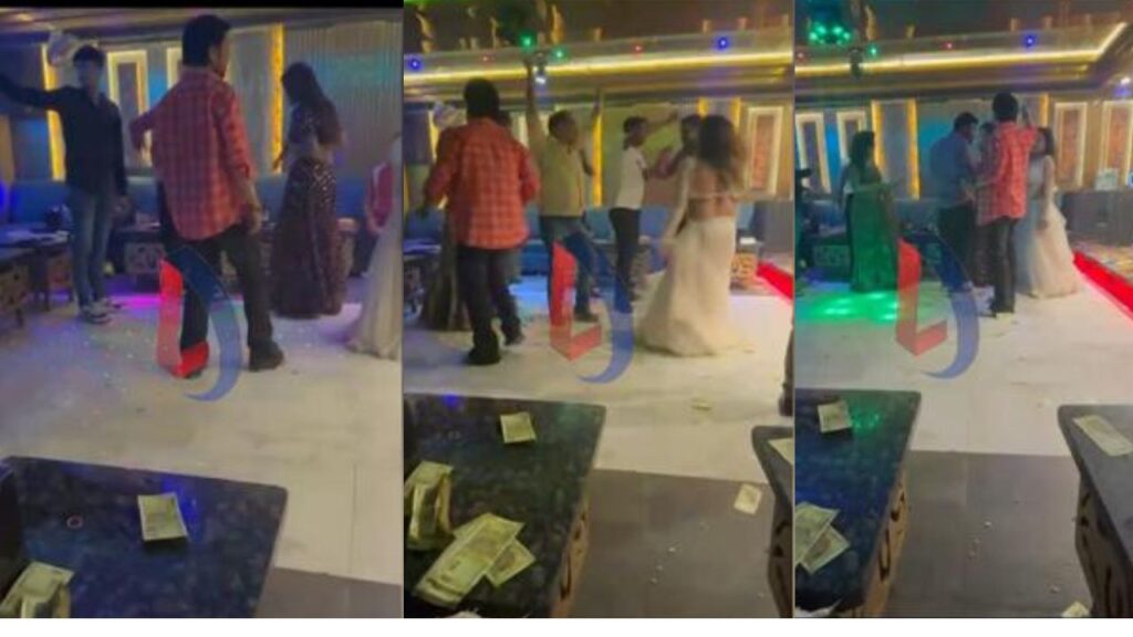 पंचायत के सचिव जी शराब के नशे में लगा रहे थे बार बालाओं के साथ ठुमकें, मुखिया भी दे रहे थे साथ