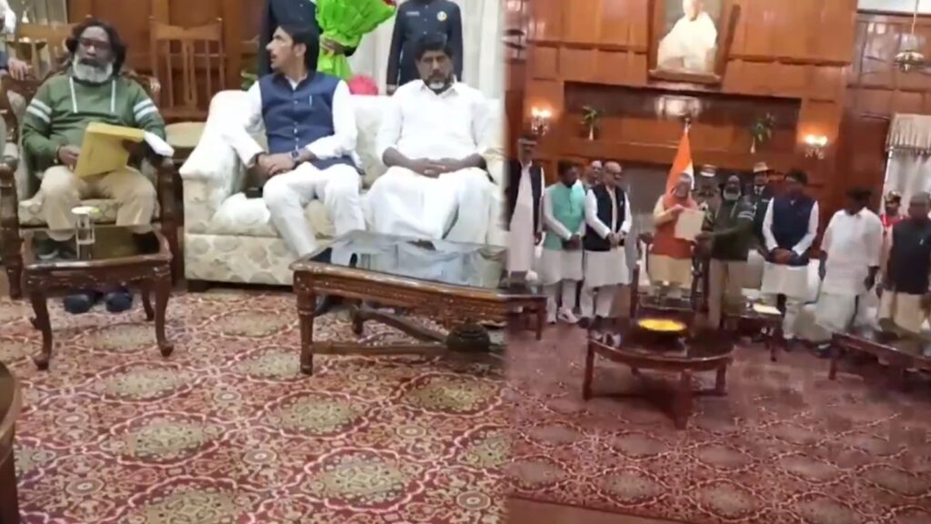 मुख्यमंत्री हेमंत सोरेन ने राज्यपाल से मिलकर दिया इस्तीफा, सरकार बनाने का दावा किया पेश, 28 नवंबर को होगा शपथग्रहण