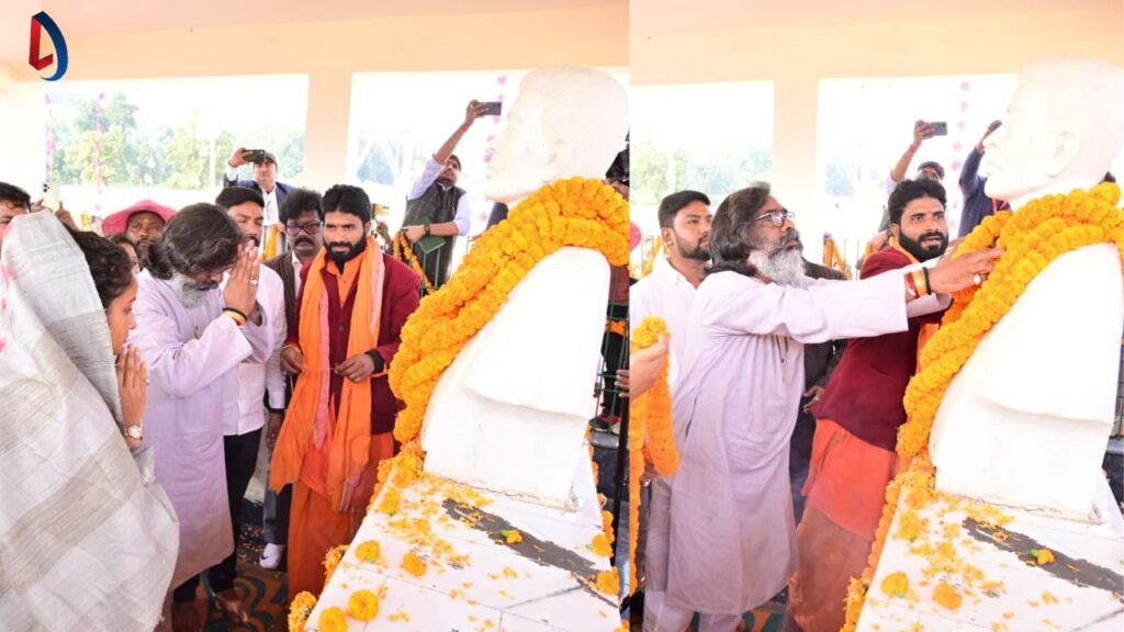 मुख्यमंत्री पद की शपथ लेने से पहले हेमंत सोरेन पहुंचे अपने पैतृक गांव नेमरा, कल्पना सोरेन के साथ दादी जी सोबरन सोरेन ने पुण्यतिथि में हुए शामिल