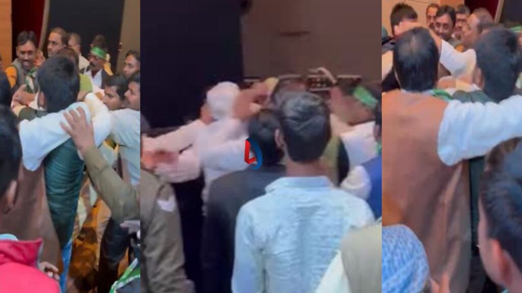 JDU कार्यकर्ता सम्मेलन में जमकर मारपीट,नीतीश सरकार के दो मंत्रियों के सामने हुआ भारी बवाल