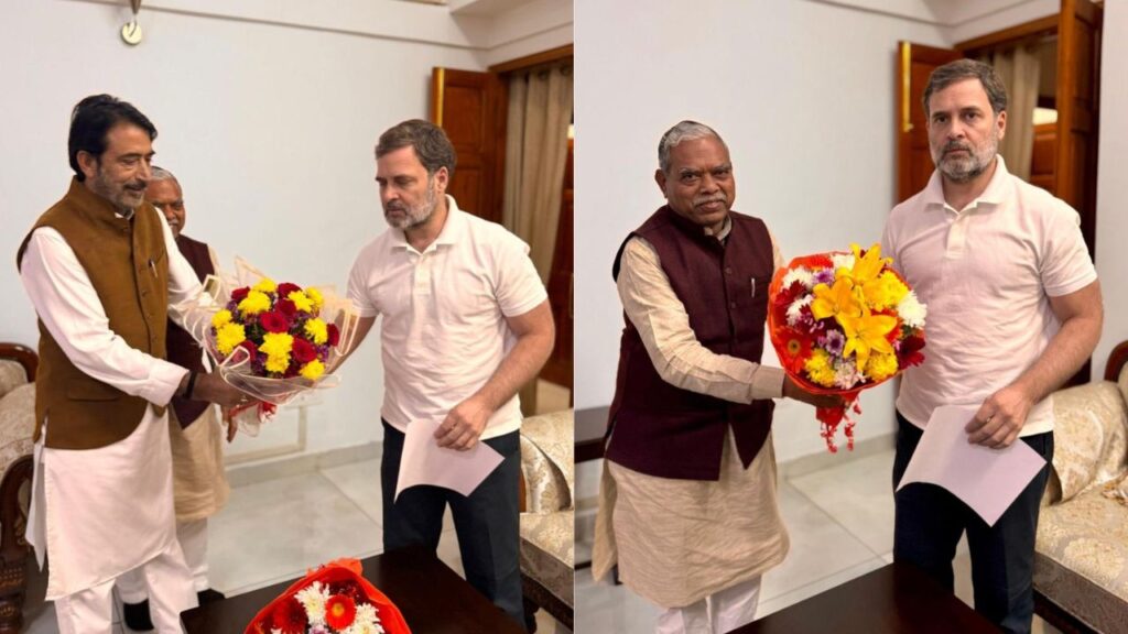 कांग्रेस कोटे से मंत्रियों का नाम तय, राहुल गांधी से गुलाम अहमद मीर और केशव महतो कमलेश ने की मुलाकात