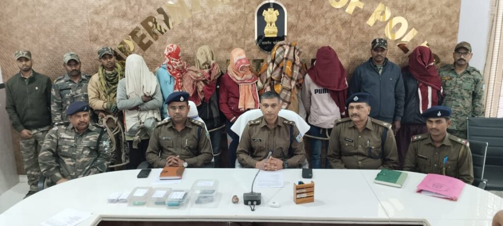 NH कंस्ट्रक्शन साइट पर फायरिंग करने के मामले में लातेहार पुलिस को बड़ी कामयाबी, राहुल सिंह गैंग के 7 गुर्गे गिरफ्तार