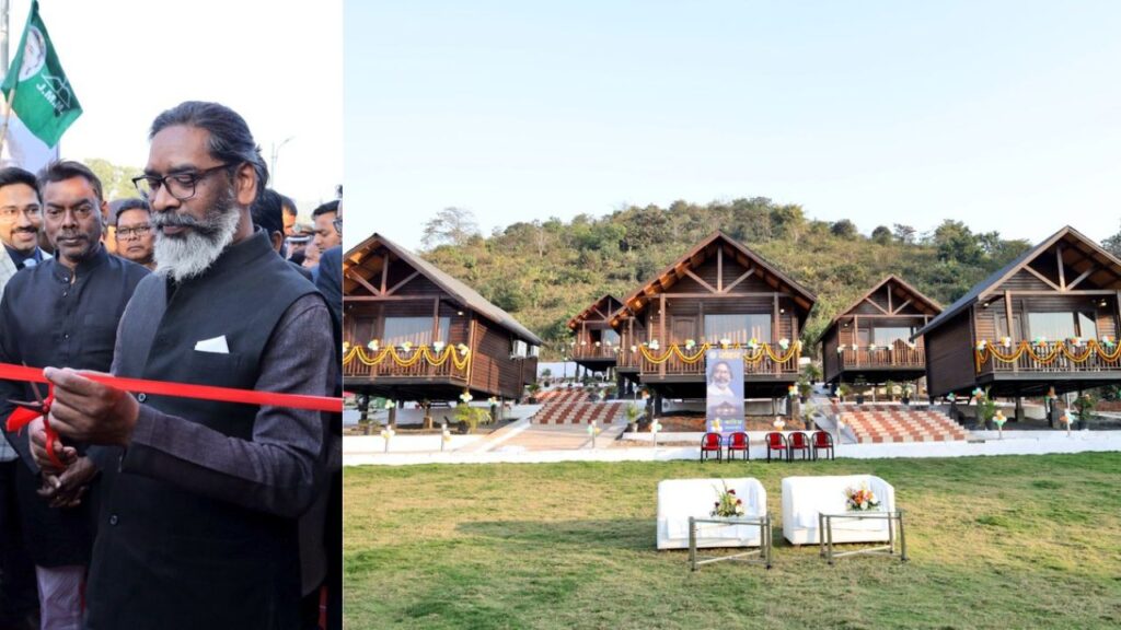 दुमका में इको फ्रेंडली रिसोर्ट का मुख्यमंत्री हेमंत सोरेन ने किया उद्घाटन, पहाड़ पर बना कॉटेज देगा शिमला और कश्मीर का मजा