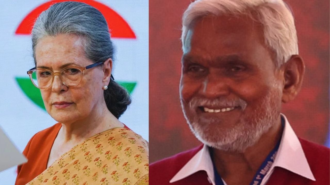 Poor Lady...राष्ट्रपति द्रौपर्दी मुर्मू को लेकर सोनिया गांधी की टिप्प्णी पर हो रहे बवाल में कूदे चंपाई सोरेन