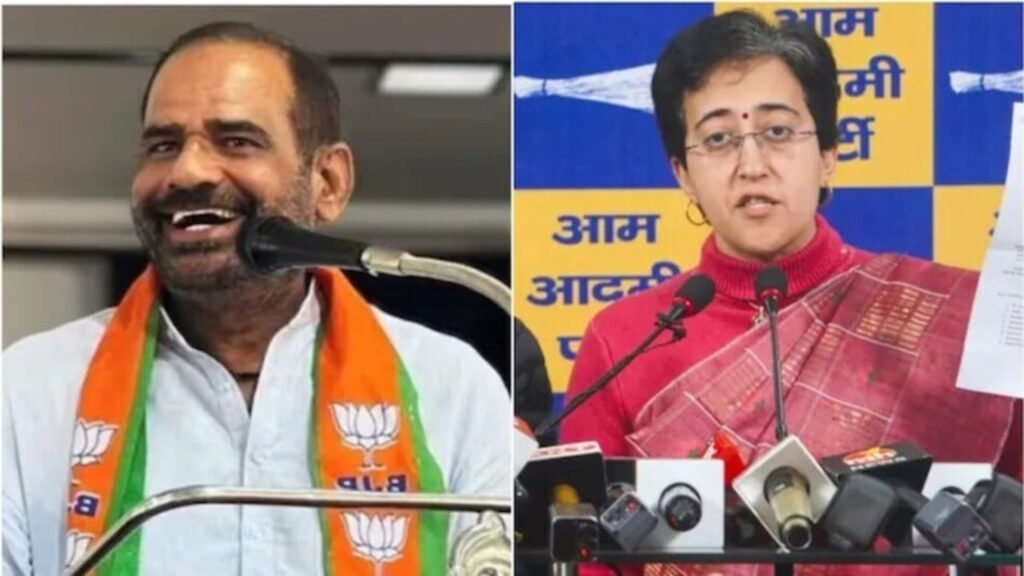 आतिशी ने अपना बाप बदल लिया, प्रियंका गांधी के बाद अब दिल्ली की मुख्यमंत्री पर BJP के बरबोले नेता विधूड़ी का विवादित बयान