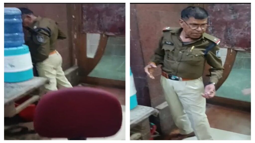 नशे में धूत ASI ने कलेक्टर ऑफिस में कर दिया पेशाब, वीडियो हो रहा है वायरल