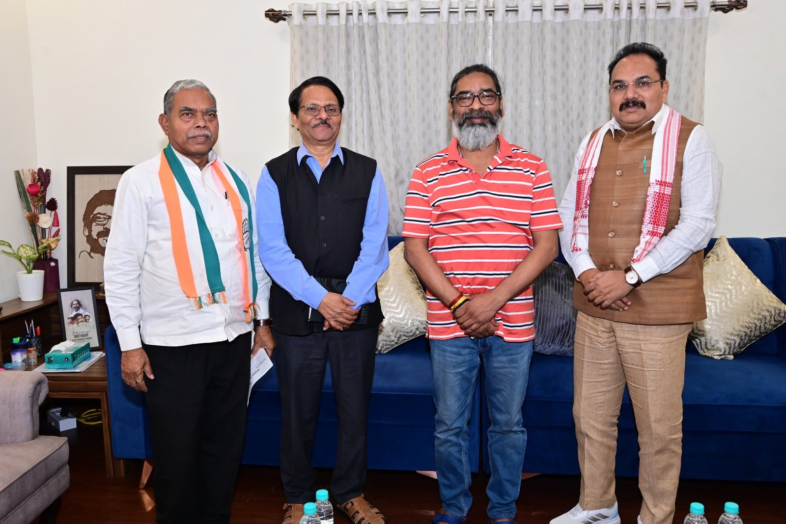 मुख्यमंत्री हेमंत सोरेन से कांग्रेस प्रभारी के राजू ने की मुलाकात, गठबंधन के बेहतर तालमेल और सरकार के कामकाज पर हुई चर्चा