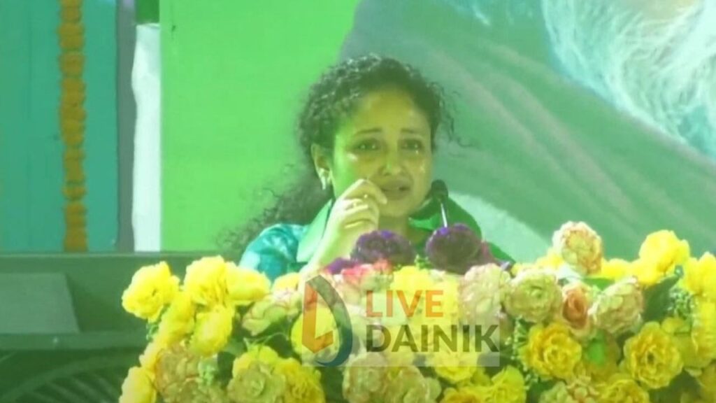 JMM स्थापना दिवस के मंच पर रोने लगी कल्पना सोरेन, 2024 में जहां निकले थे आंसू वहीं फिर हो गई भावुक