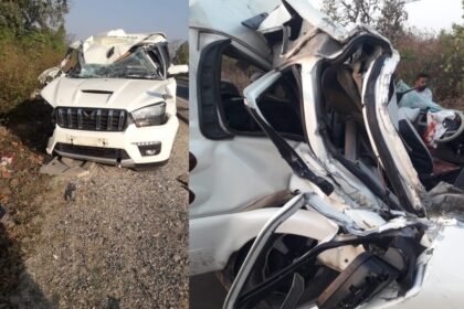 रांची के नामकुम में भीषण सड़क हादसा, टाटा-रांची रोड़ पर स्कार्पियों और ट्रक की टक्कर, एक की मौत