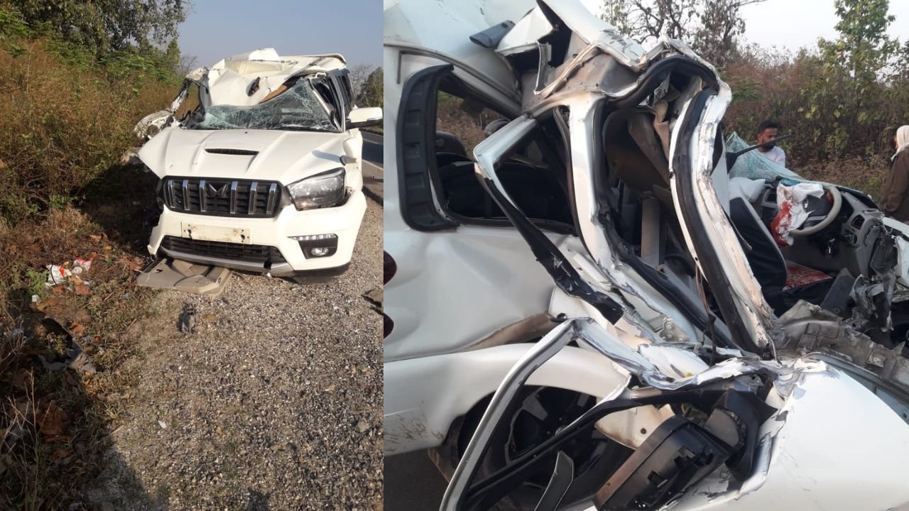 रांची के नामकुम में भीषण सड़क हादसा, टाटा-रांची रोड़ पर स्कार्पियों और ट्रक की टक्कर, एक की मौत