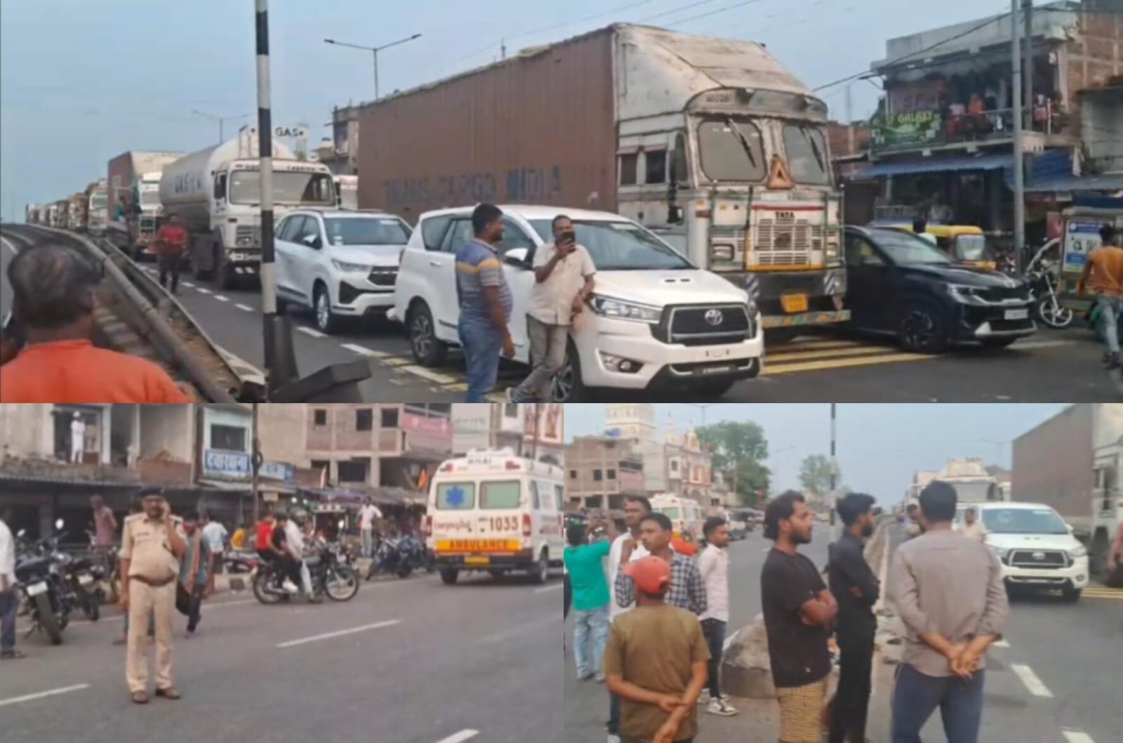 धनबाद में दिखा रफ्तार का कहर, कंटेनर की चपेट में आने से दो बहनों की मौत, बेटा गंभीर रूप से घायल