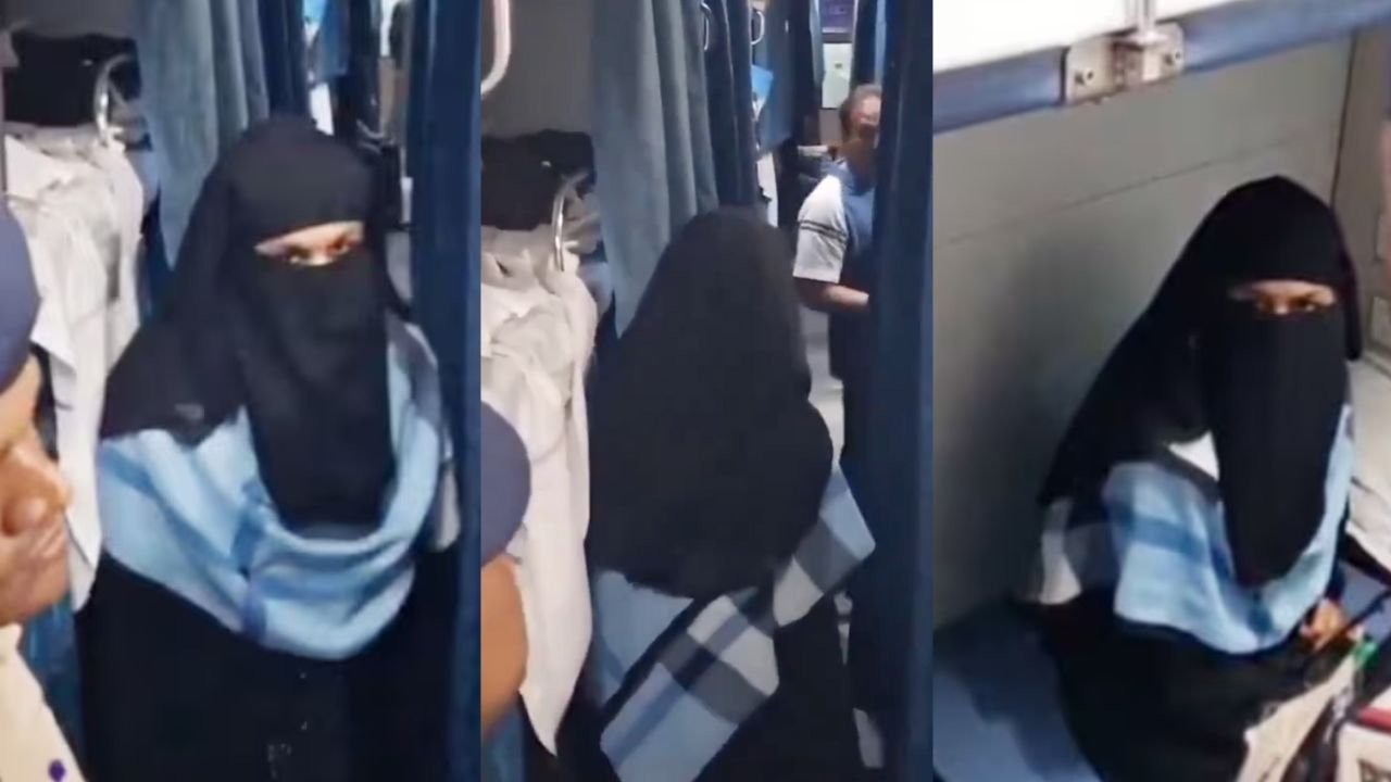 burka mahila train