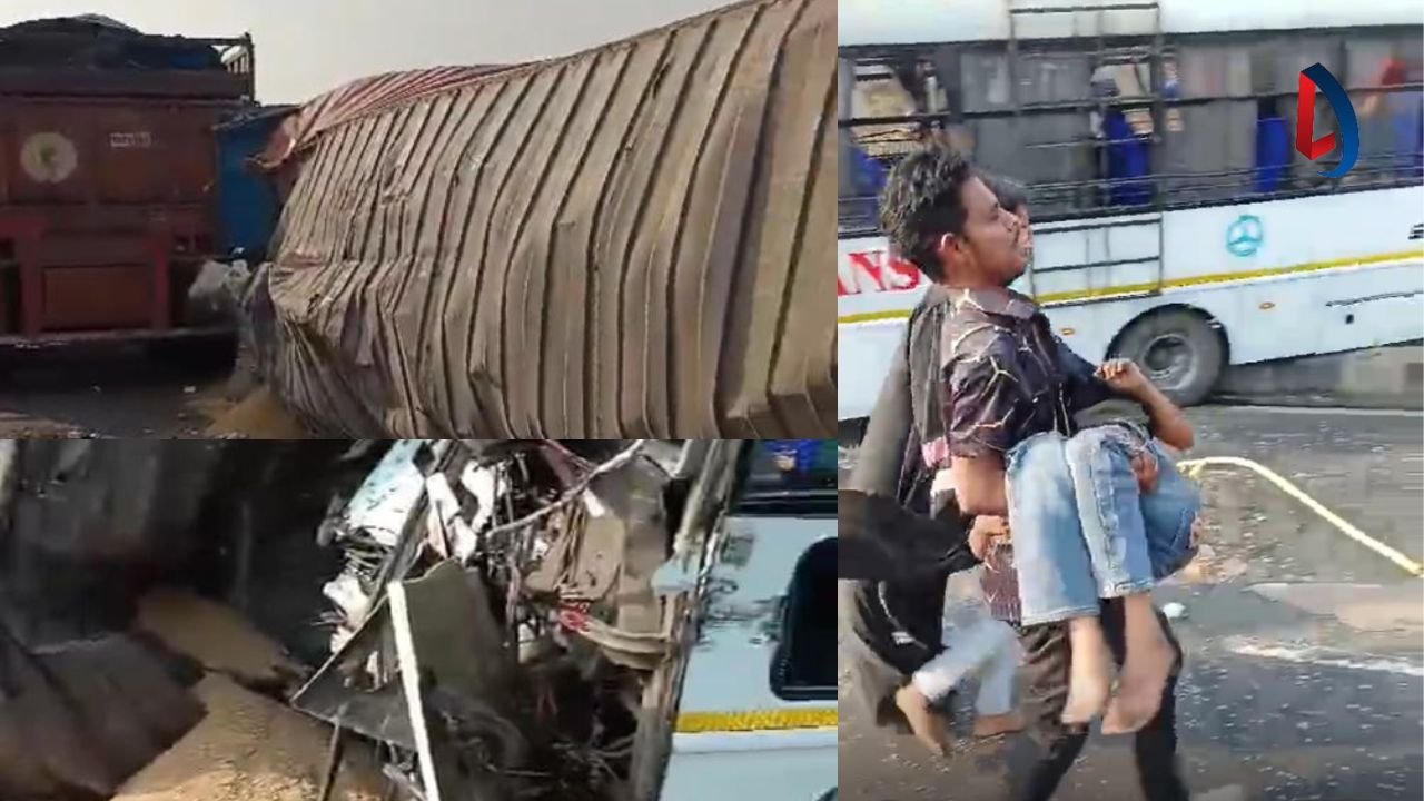 झारखंड के चरही घाटी में भीषण हादसा, दो ट्रक और बस में हुई टक्कर, पांच की मौत, कई गंभीर रूप से घायल