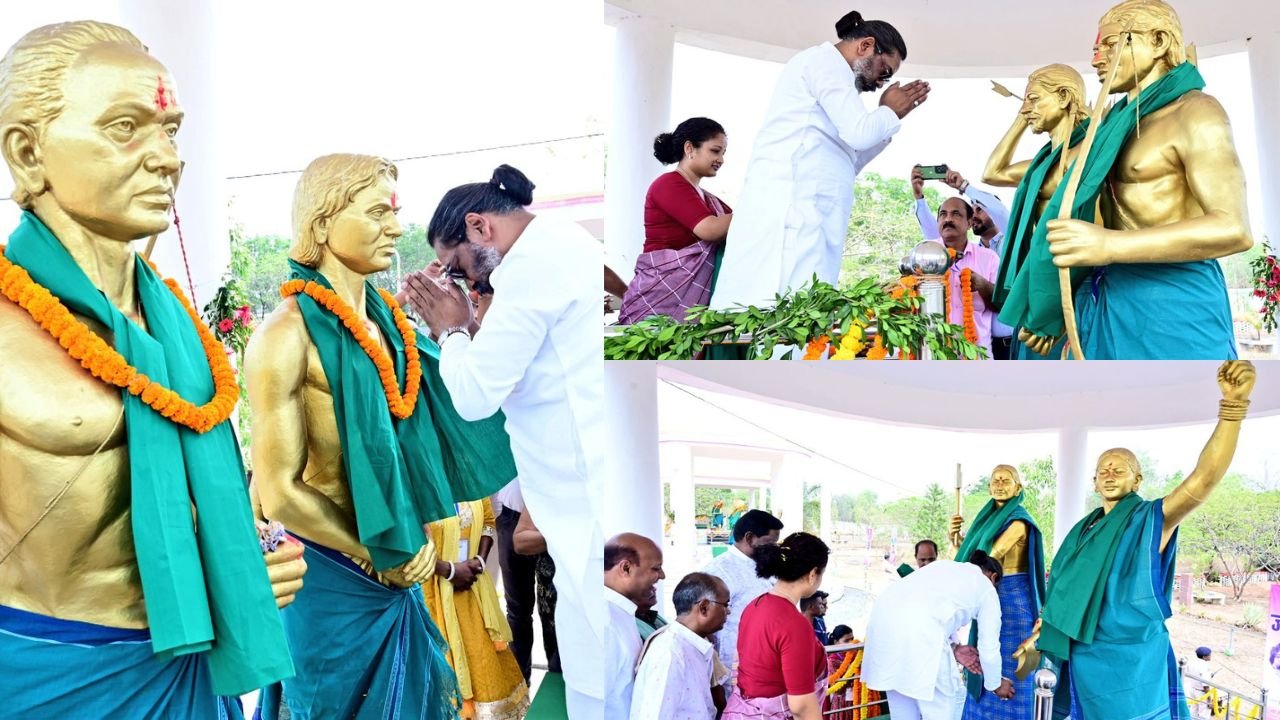 हूल विद्रोह के महानायक सिदो-कान्हू की जयंती पर मुख्यमंत्री पहुंचे भोगनाडीह, हेमंत सोरेन ने प्रतिमा पर किया माल्यार्पण