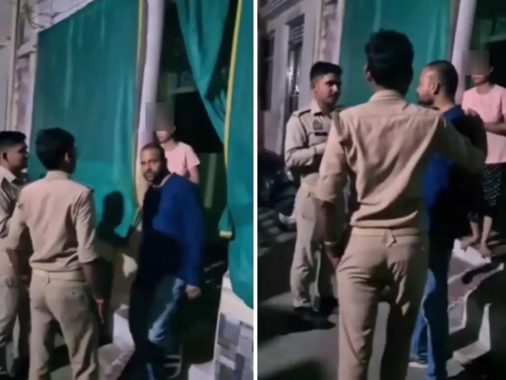 पत्नी का दूसरे युवक से हैं संबंध, पुलिस को लेकर घर पहुंचा युवक तो सच निकली बात, देखिये VIDEO