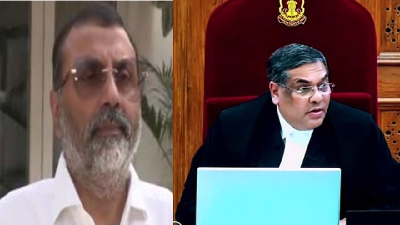 निशिकांत दुबे का विवादित बयान, 'जितने भी गृह युद्ध हो रहे है इसके जिम्मेदार हैं CJI संजीव खन्ना'