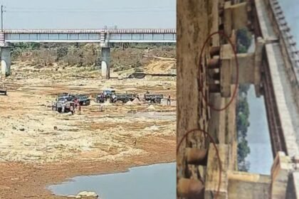झारखंड में नदियों से ऐसे बालू निकाल रहे है तस्कर कि पुलों पर आ गया संकट, रेल ब्रिज को भी कर दिया खोखला