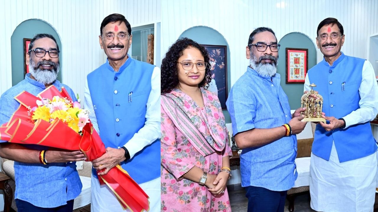 मुख्यमंत्री हेमंत सोरेन से रक्षा राज्यमंत्री संजय सेठ ने की मुलाकात, रांची में होने वाले एयर शो के लिए किया आमंत्रित