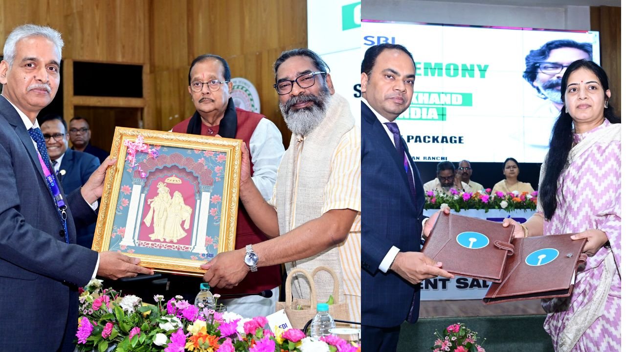 मुख्यमंत्री हेमंत सोरेन की मौजूदगी में SBI और वित्त विभाग के बीच हुआ MOU, राज्यकर्मियों को मिलेगा एक करोड़ तक का बीमा