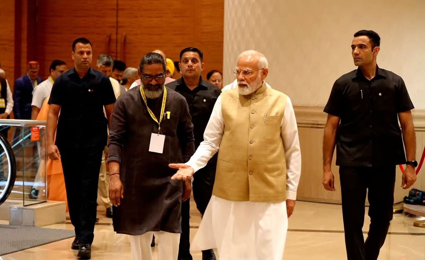 Hemant soren niti aayog meeting