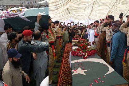 आतंकवादियों के जनाजे में शामिल हुआ पाकिस्तानी सेना का अफसर, दी गई सलामी, आतंक का चेहरा हुआ बेनकाब