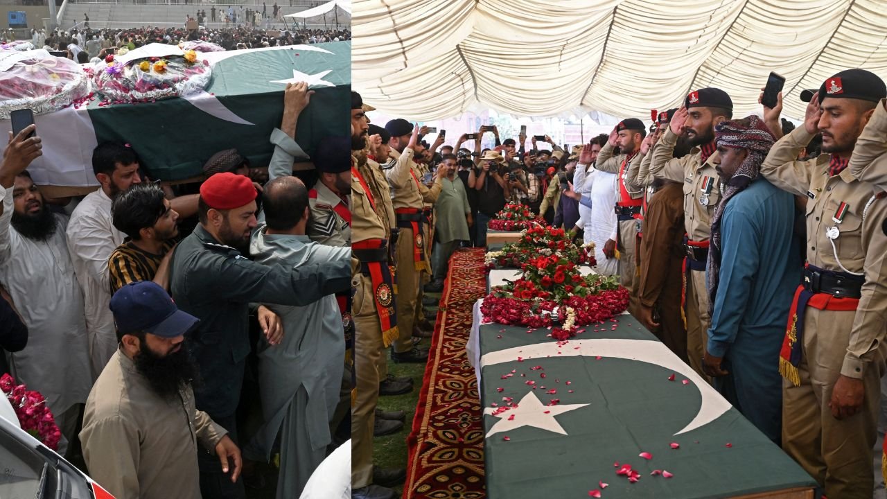 आतंकवादियों के जनाजे में शामिल हुआ पाकिस्तानी सेना का अफसर, दी गई सलामी, आतंक का चेहरा हुआ बेनकाब