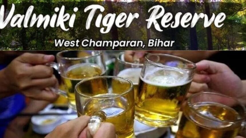 बिहार के वाल्मीकि टाइगर रिजर्व में शराब पार्टी, चार वनपाल समेत 11 को किया गया गिरफ्तार