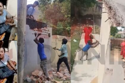 देवघर में पत्नी पर पति की पिटाई का आरोप, गुंडे भेजकर ससुराल के घर को तोड़वाया, VIDEO हो रहा है सोशल मीडिया पर वायरल