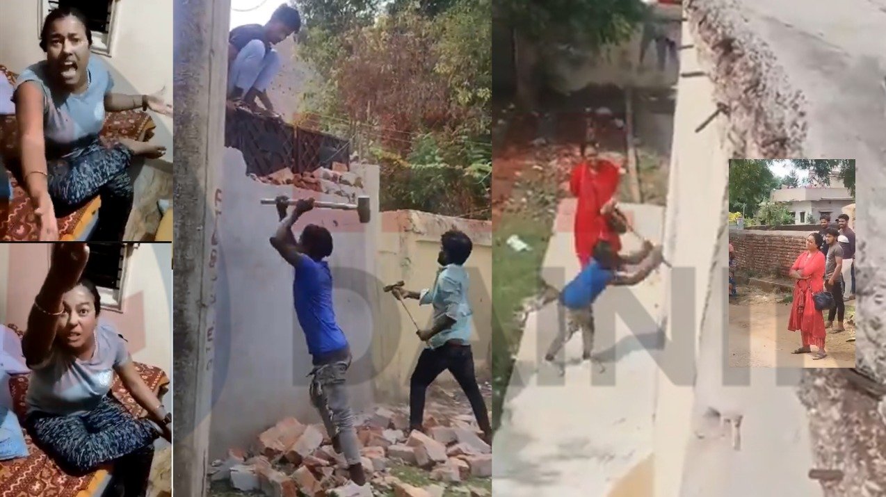 देवघर में पत्नी पर पति की पिटाई का आरोप, गुंडे भेजकर ससुराल के घर को तोड़वाया, VIDEO हो रहा है सोशल मीडिया पर वायरल