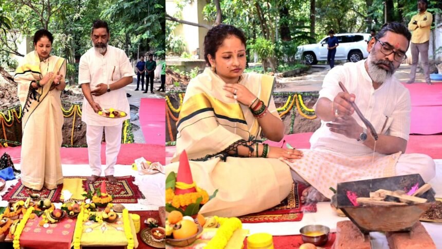 हेमंत सोरेन और कल्पना सोरेन ने नए मुख्यमंत्री आवास की रखी आधारशिला, पुराने आवास को लेकर रहीं है कई दिलचस्प कहानी और मिथक