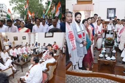 जातिगत जनगणना में सरना धर्म कोड शामिल करने की मांग को लेकर कांग्रेस का प्रदर्शन, राज्यपाल को प्रतिनिधिमंडल से सौंपा ज्ञापन