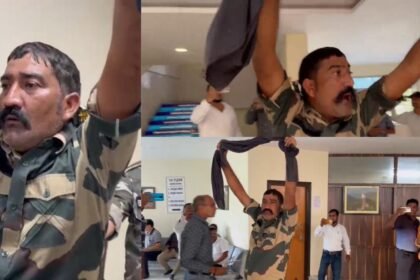 गिरिडीह DC ऑफिस में पुलिस जवान ने किया हाई वोल्टेज ड्रामा, शराब के नशे में फोटो खींचवाने की जिद्द करते हुए थाना प्रभारी से भी उलझा