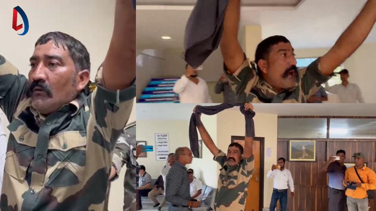 गिरिडीह DC ऑफिस में पुलिस जवान ने किया हाई वोल्टेज ड्रामा, शराब के नशे में फोटो खींचवाने की जिद्द करते हुए थाना प्रभारी से भी उलझा